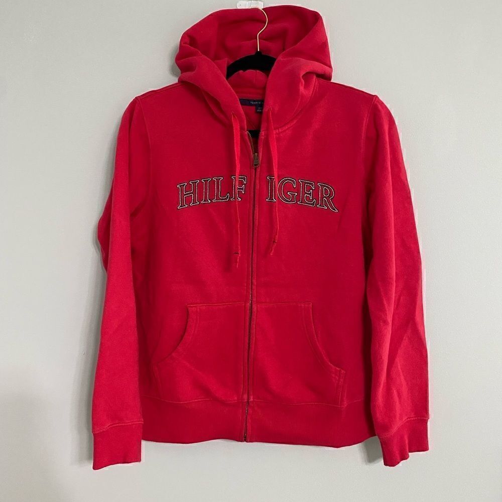 Tommy Hilfiger Hoodie Full Zip Jacket Women Size L